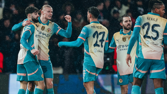 Erling Haaland dalam laga Liga Champions antara PSG vs Manchester City (c) AP Photo/Thibault Camus