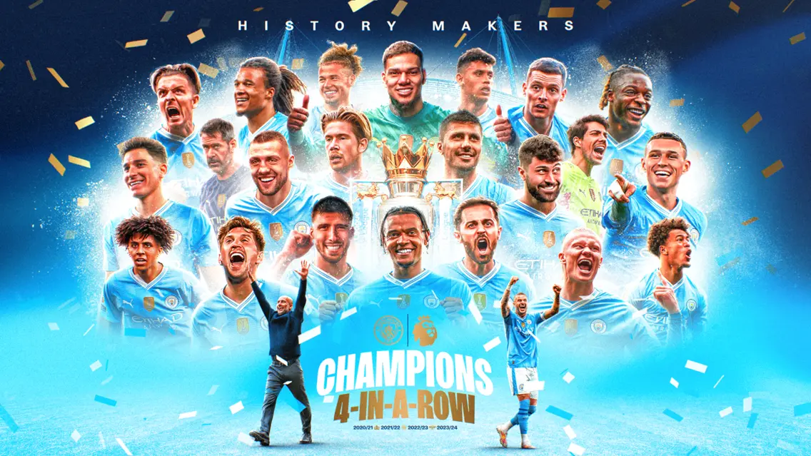 Manchester City dinobatkan sebagai juara Premier League 2023/24 (c) mancity.com